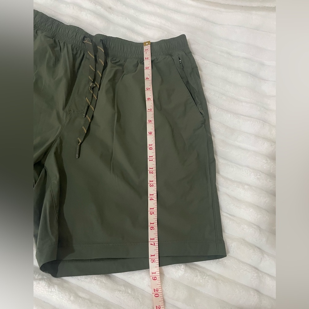RHONE Olive Green Performance Drawstring Shorts - image 12